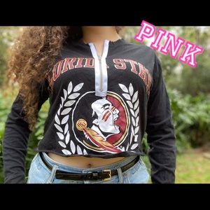 PINK BY VICTORIA’S SECRET FSU CROP TOP